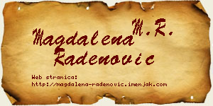 Magdalena Radenović vizit kartica